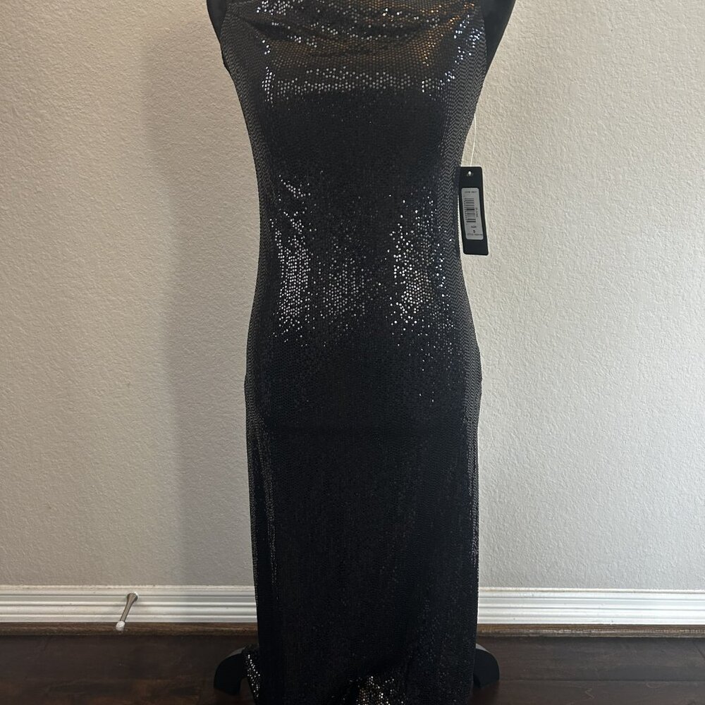 BEBE Beaded Black Dress w/ Tag Size Small